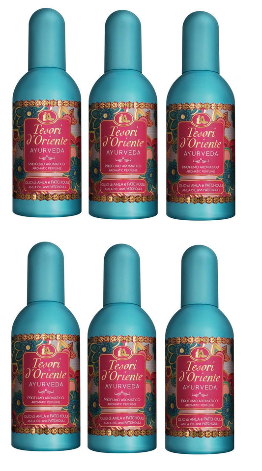 Set 6 TESORI D'ORIENTE Acqua Profumata Spray Ayurveda Ml100 Fragranza