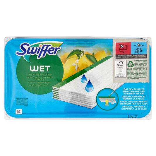 Swiffer Lavapavimenti Wet, 20 Panni Umidi