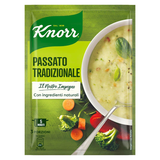 Knorr Passato di Verdure, Piatti Pronti Knorr con Ingredienti Naturali, Senza Coloranti e Senza Conservanti Aggiunti, Ricco e Fonte di Fibre, Vegano, 15 Confezioni da 750ml