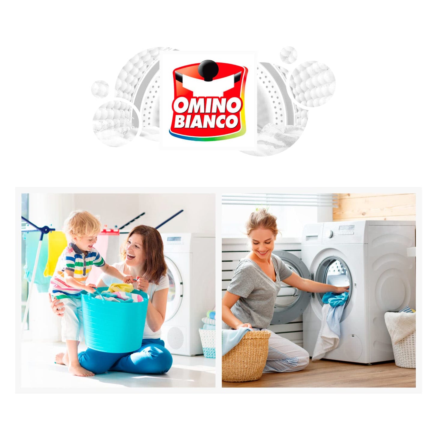 Omino Bianco - Detersivo Lavatrice Liquido Color+, Specifico per Capi Colorati, Tecnologia Salva i Colori e Cattura il Grigiore, 52 Lavaggi, 2600 ml x 7 Confezioni