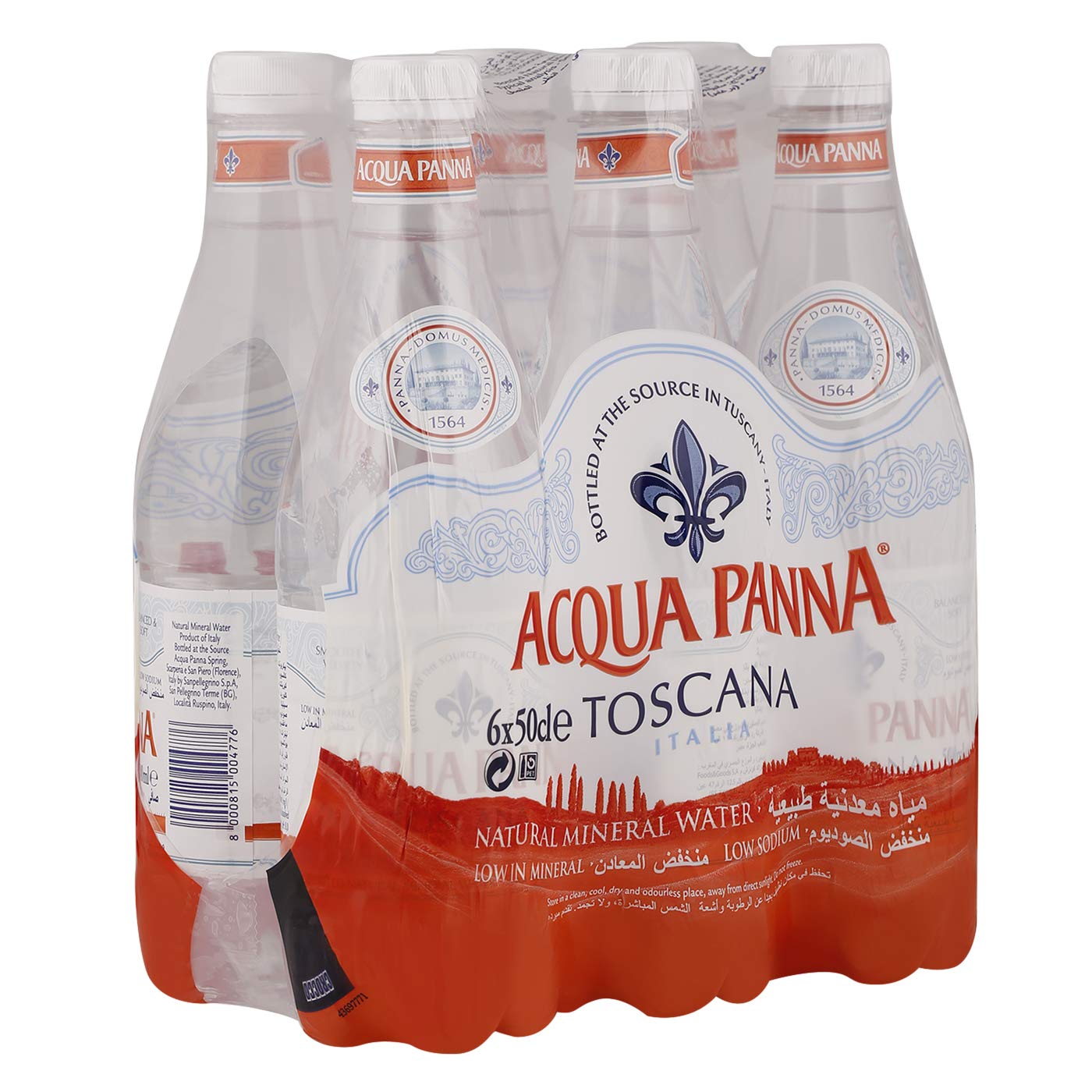 Acqua Panna Acqua minerale con anidride carbonica, 24 bottiglie di chiusura x 50 cl