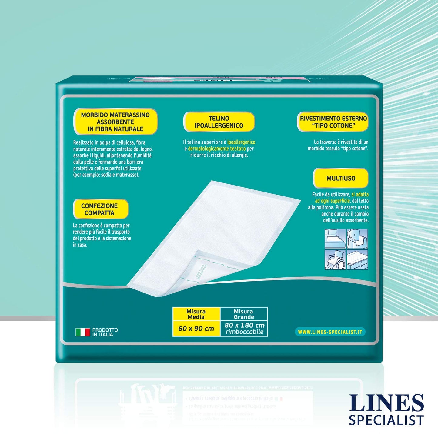 Lines Specialist Traversa, Dimensioni 60 x 90 cm, 60 Pezzi