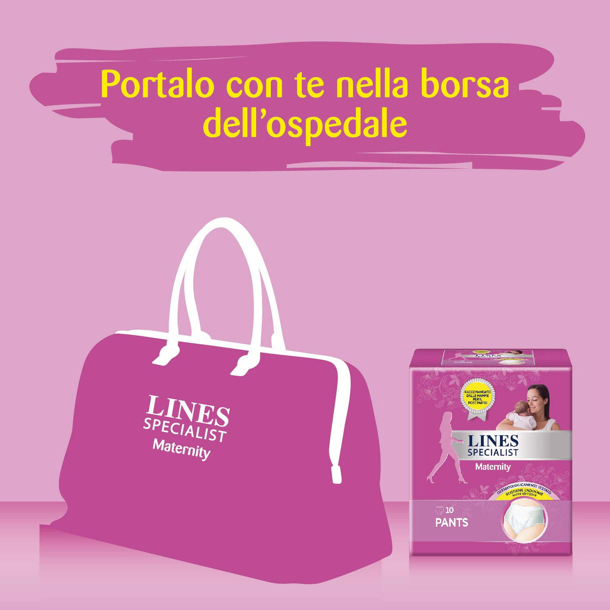 Lines Specialist Pants Maternity Misura Media, 70 - 100 cm, 20 Mutandine Post Parto