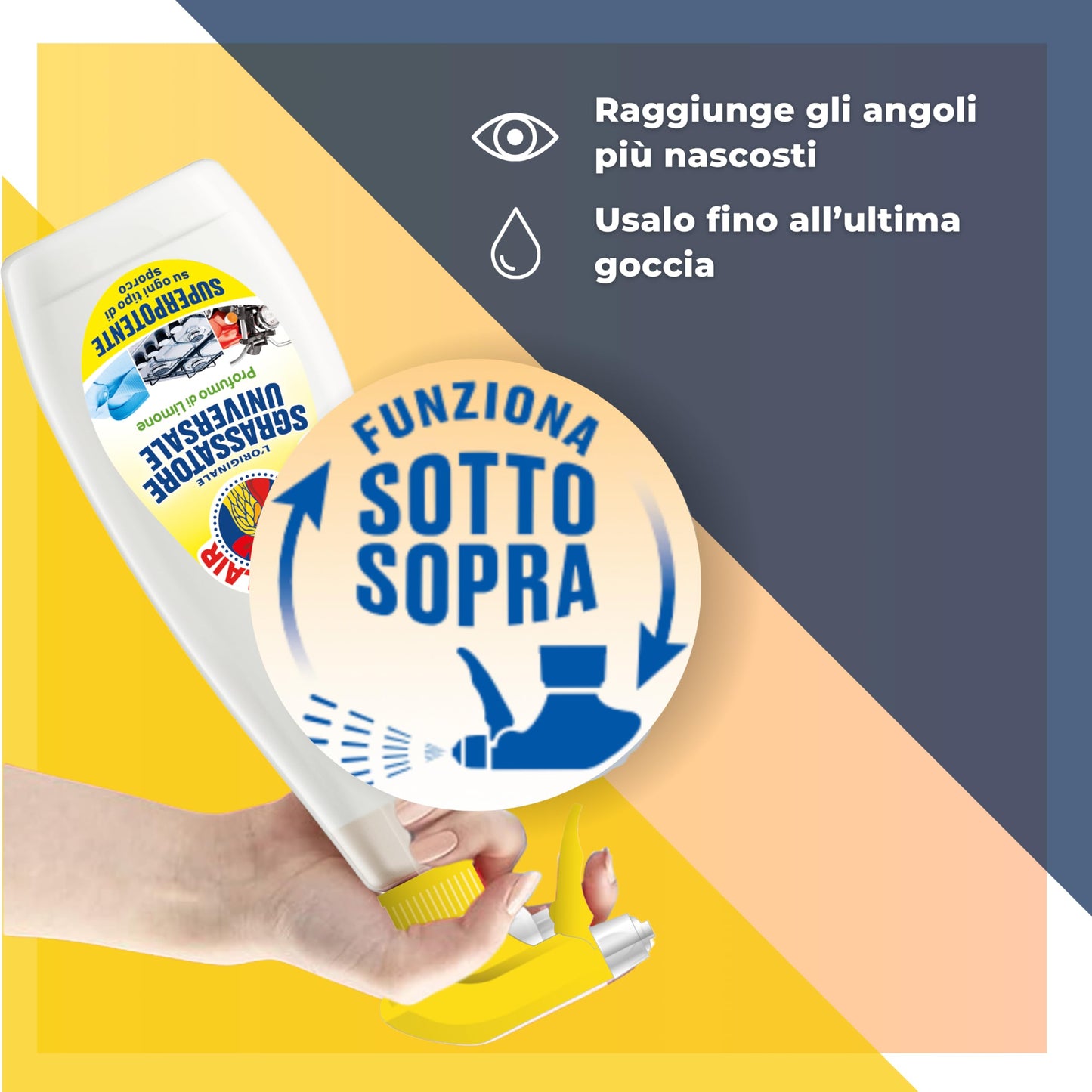 Chanteclair - Sgrassatore Universale Spray, Superpotente, Profumo di Limone, Formula Originale - 12 Flaconi da 750 ml