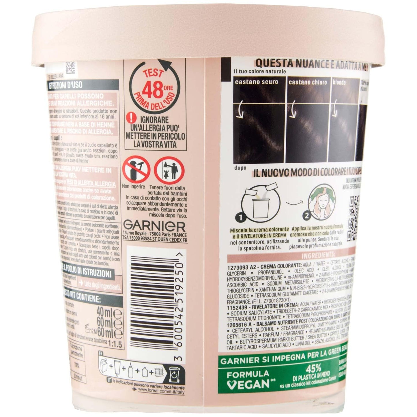 Garnier 1 x capelli mediterranei neri