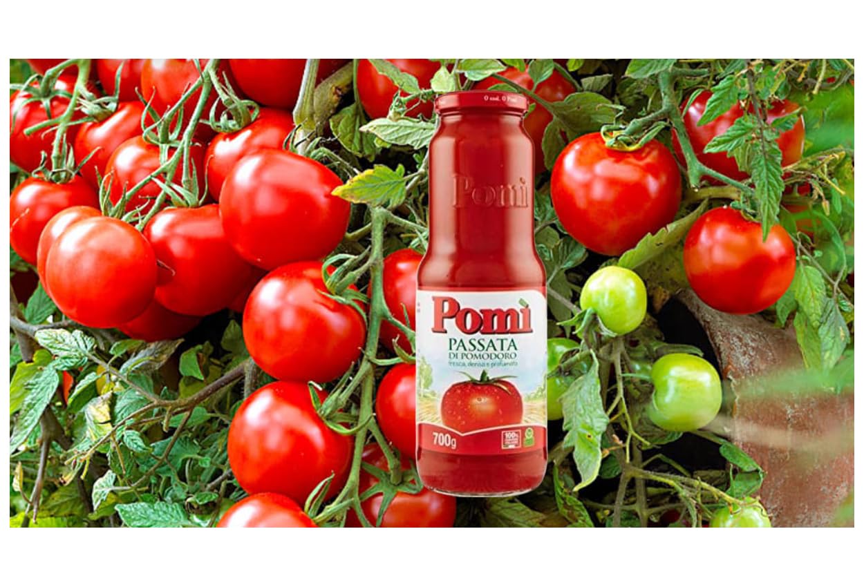 CG94 Passata di Pomodoro POMÌ - 6 bottiglie da 700 gr + 3 Cialde Lucky Caffè in Omaggio