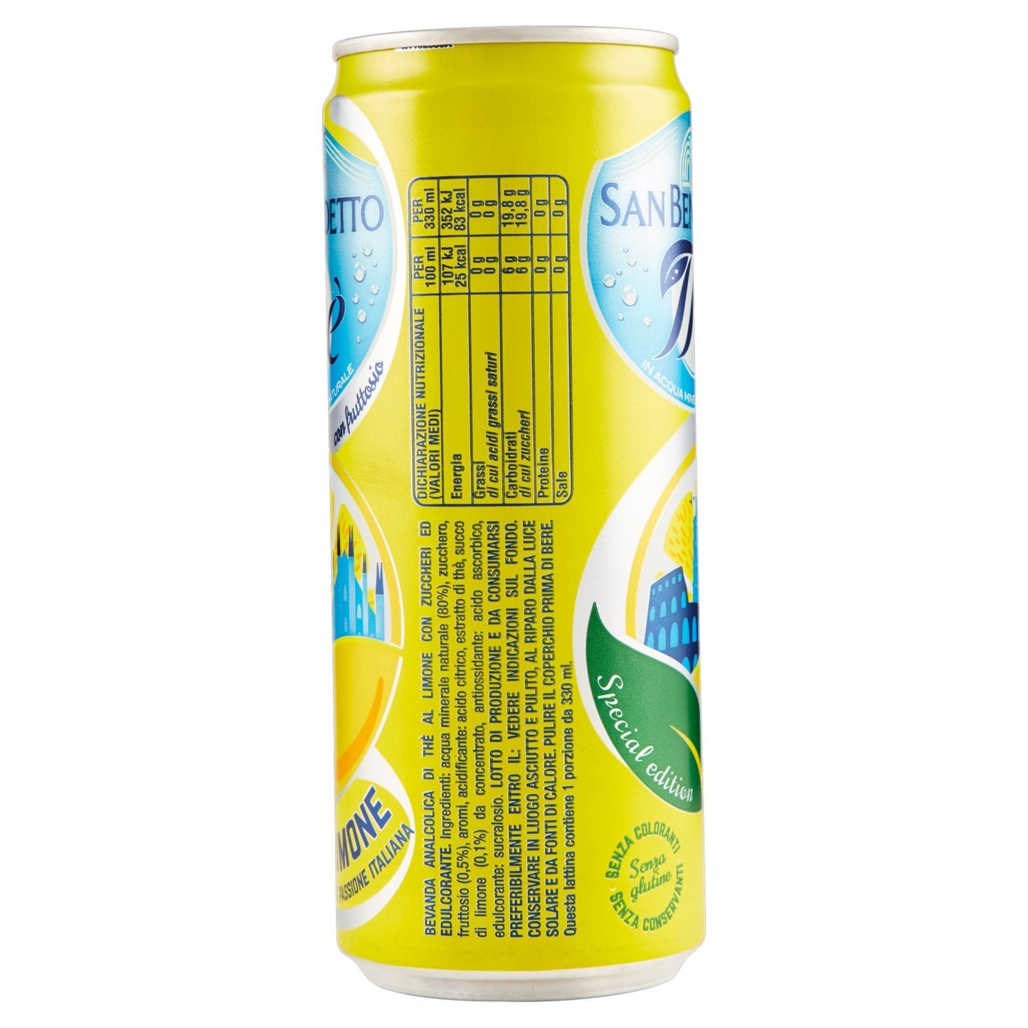 S.Benedetto The Limone Lattina - 24 pezzi da 330 ml [7920 ml]