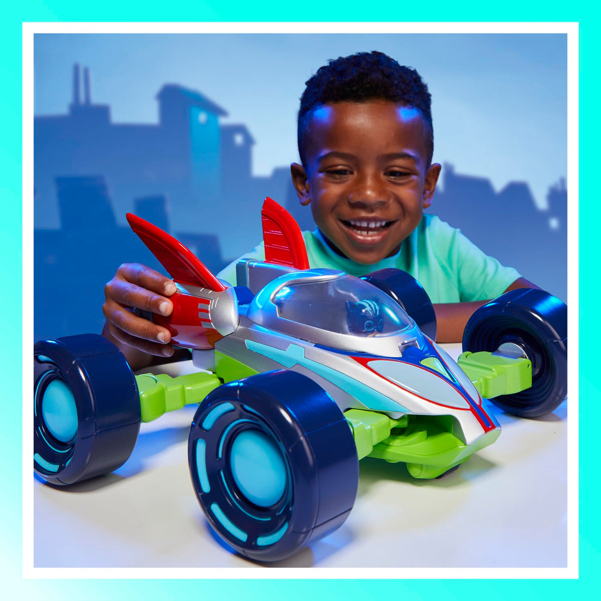 PJ Masks: Eroi Super Power, PJ Explo-mobile, veicolo convertibile con 3 modalità, luci e suoni, giocattoli dei Superpigiamini