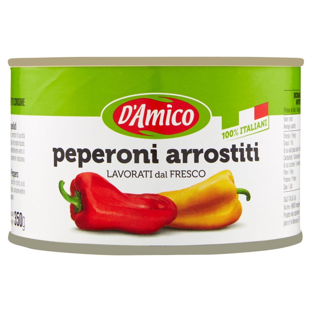 D'Amico Peperoni Arrostiti Interi e Spellati - 400 gr