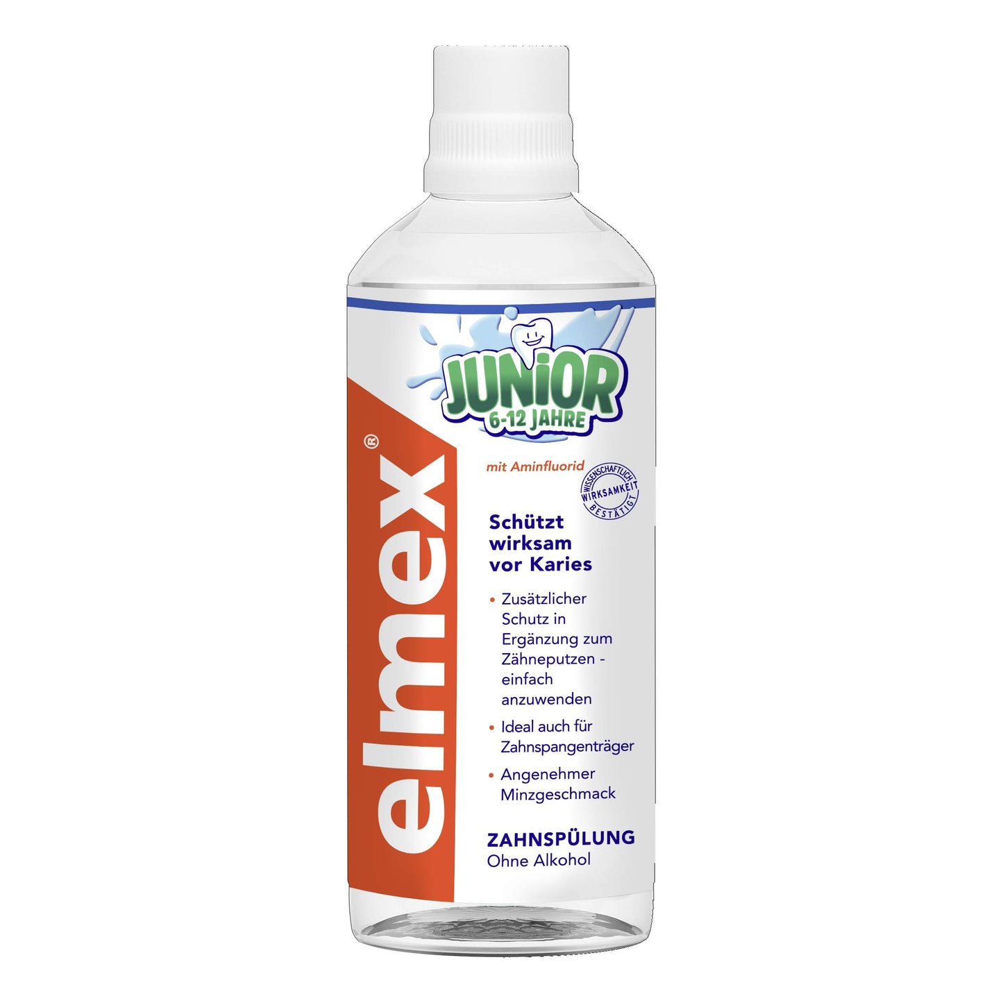 elmex JUNIOR - Lavaggio dentale, 6-12 anni, confezione da 3 (3 x 400 ml)