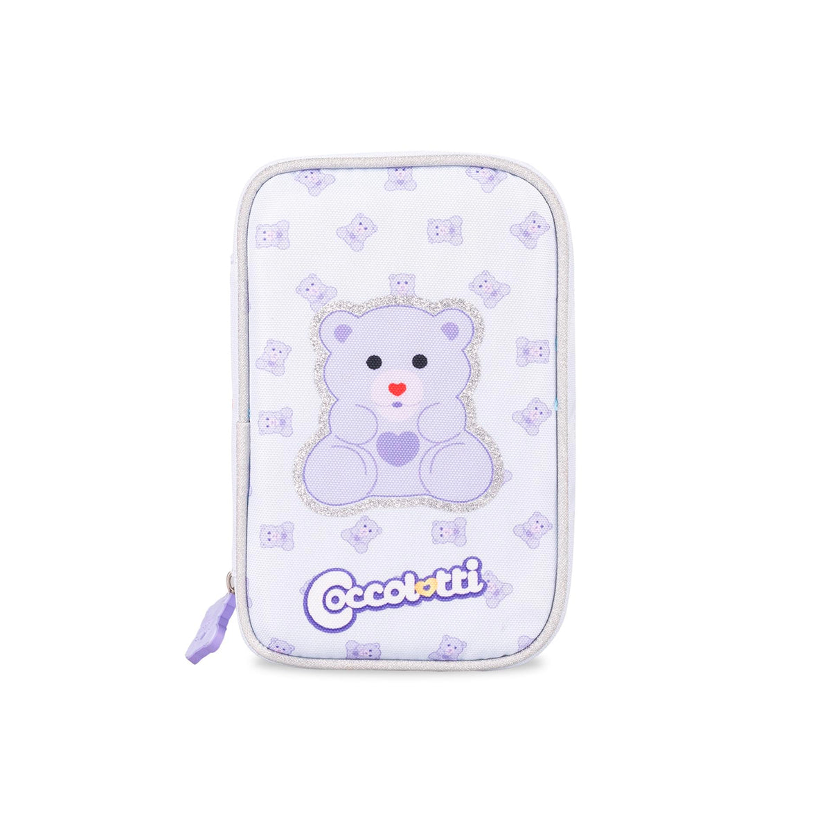 Colourbook - Astuccio 1 Zip Coccolotti, Organizzazione con Pattina Interna, Set Completo 30+ Pezzi