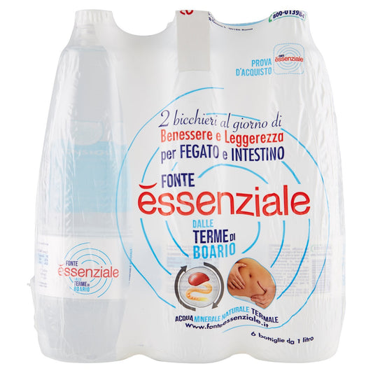 Essenziale Acqua Minerale Naturale - 6 Bottiglie da 1 Litro