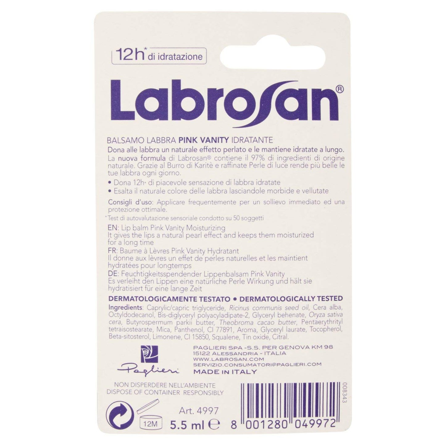 LABROSAN Pink vanity idratante burrocacao - burrocacao