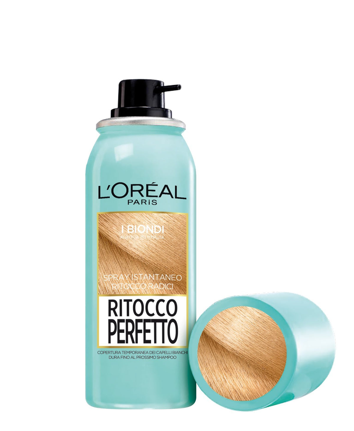 L'Oréal Paris Ritocco Perfetto Spray Ritocco Radici, Colorazione Ricrescita, Copre i Capelli Bianchi e Dura 1 Shampoo, I Biondi, 75 ml