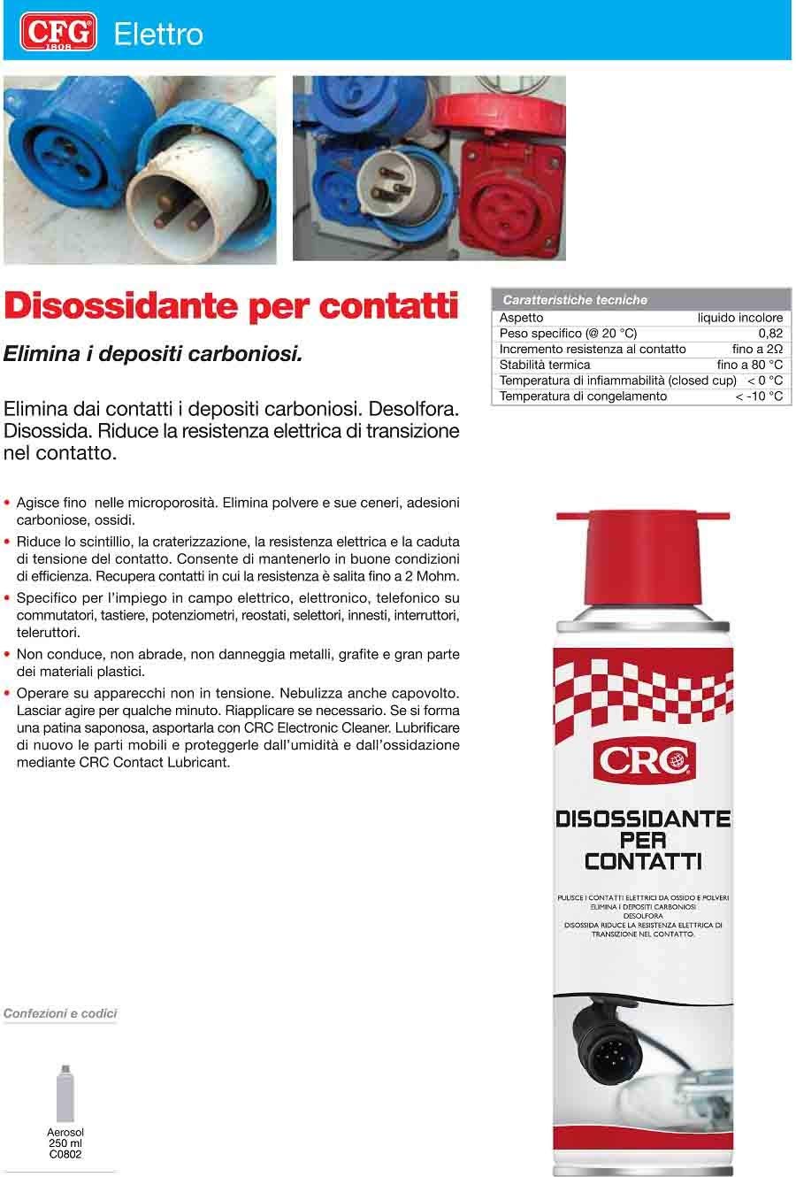 DISOSSIDANTE PER CONTATTI 250 ML