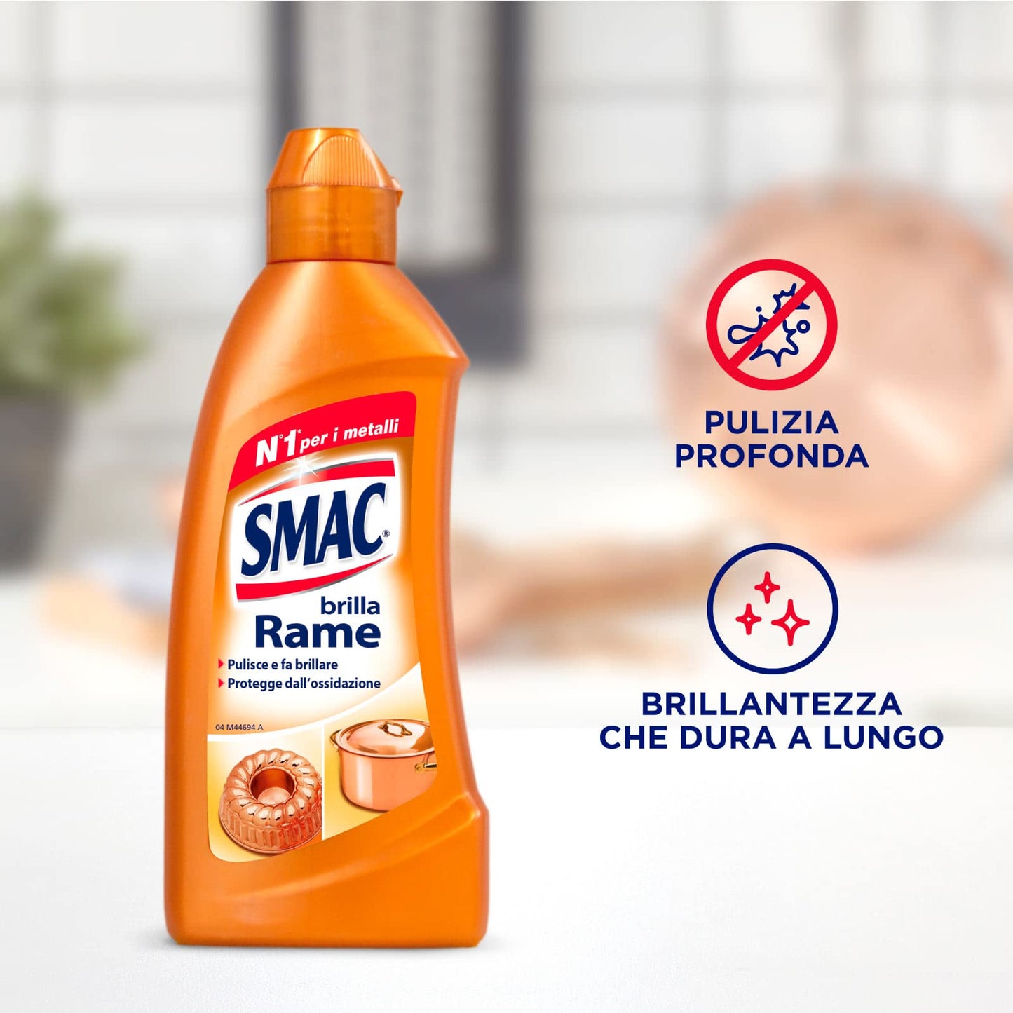Smac - Brilla Rame, Detergente Crema, Lucida e Protegge dall'Ossidazione, 250 ml x 3 Pezzi