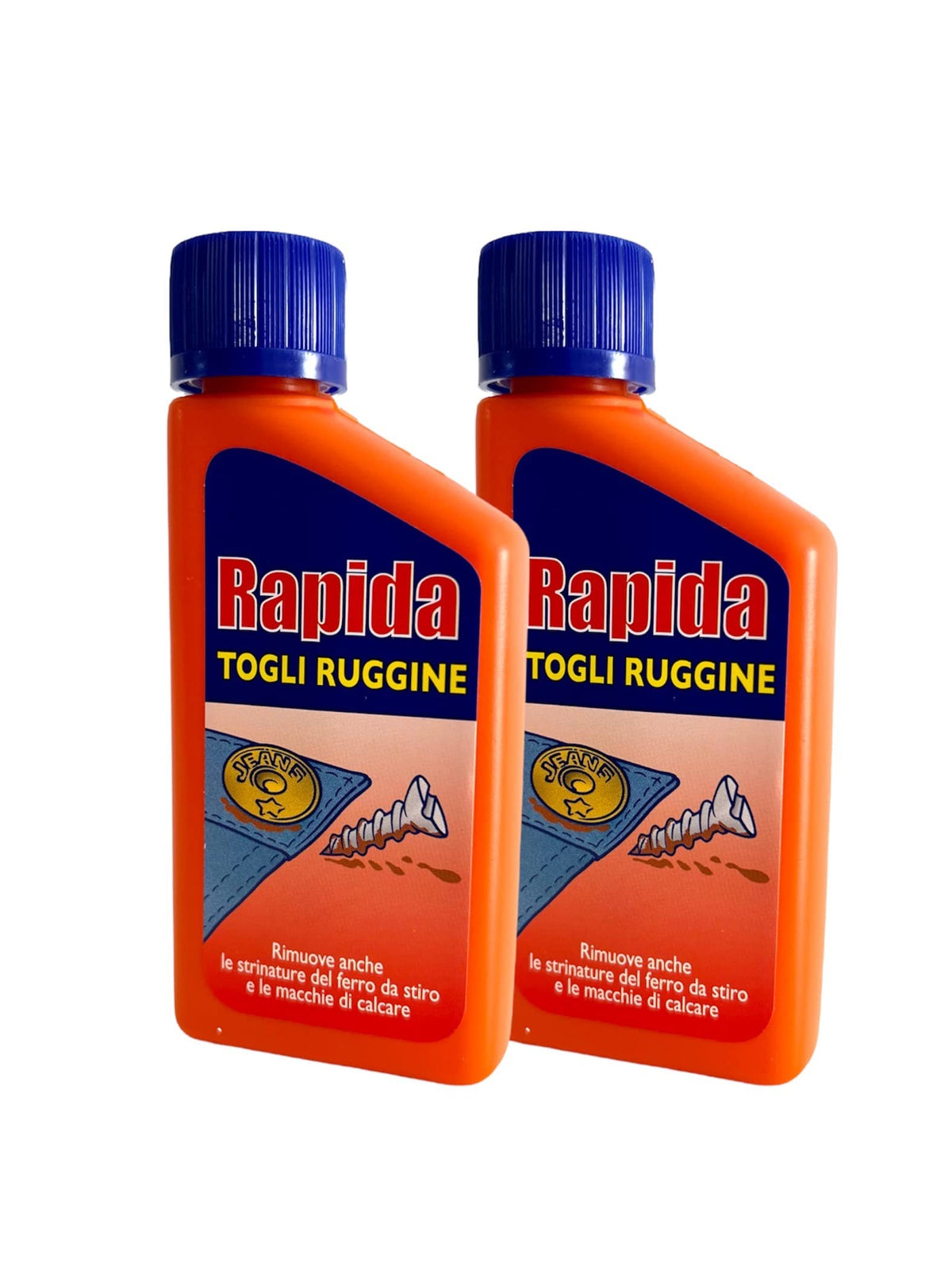 TOGLIRUGGINE RAPIDA RIMUOVE RUGGINE - CALCARE - E LE STRINATURE DEL FERRO DA STIRO (2 Pezzi 100Ml)