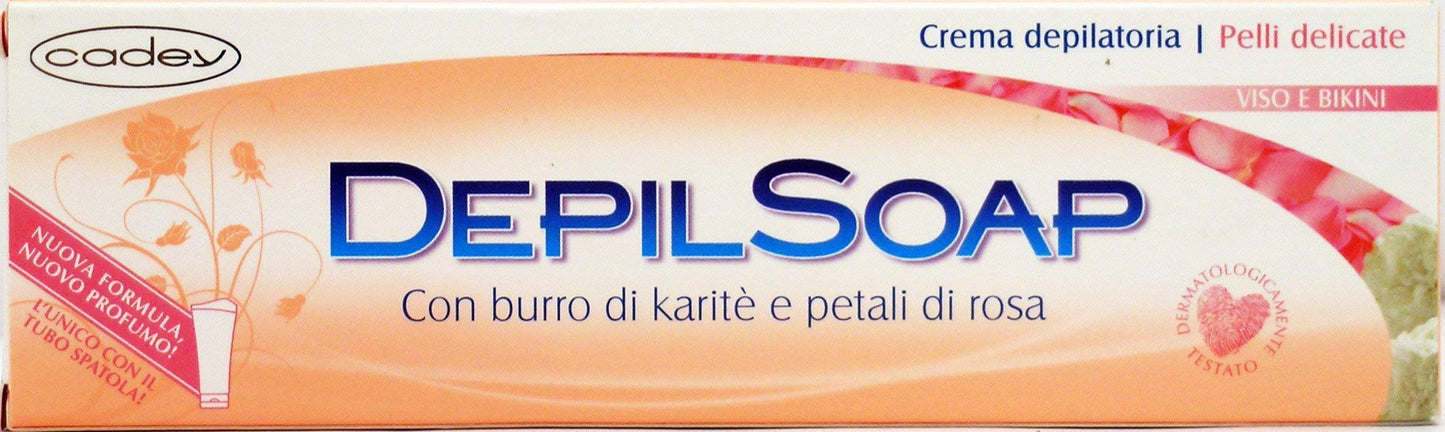 12 x DEPILSOAP Crema Depilatoria Viso & Bikini Pelli Delicate 75 ML
