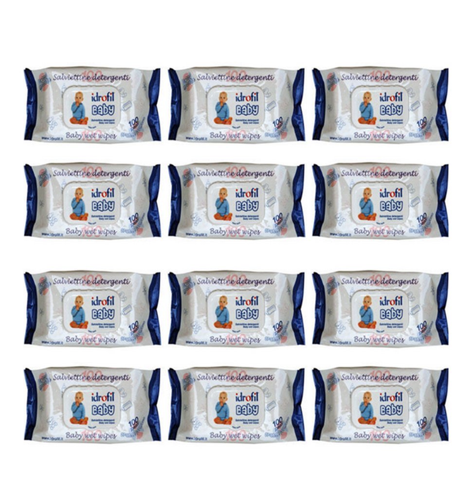 12 X Salviette imbevute per Neonati Idrofil Baby Salviettine Igieniche bambini