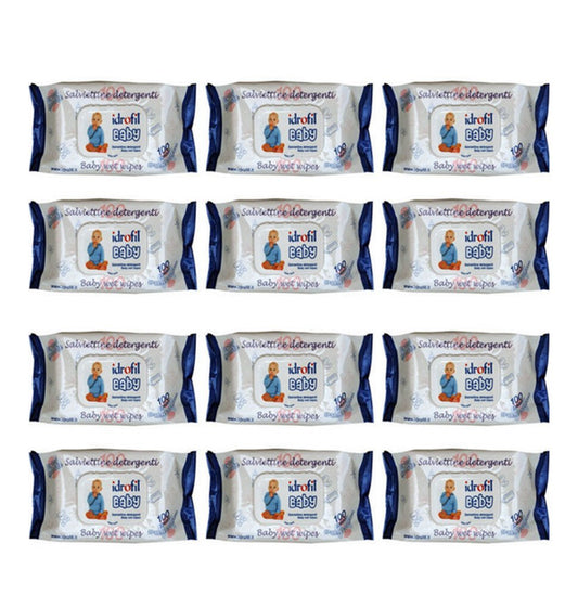 12 X Salviette imbevute per Neonati Idrofil Baby Salviettine Igieniche bambini