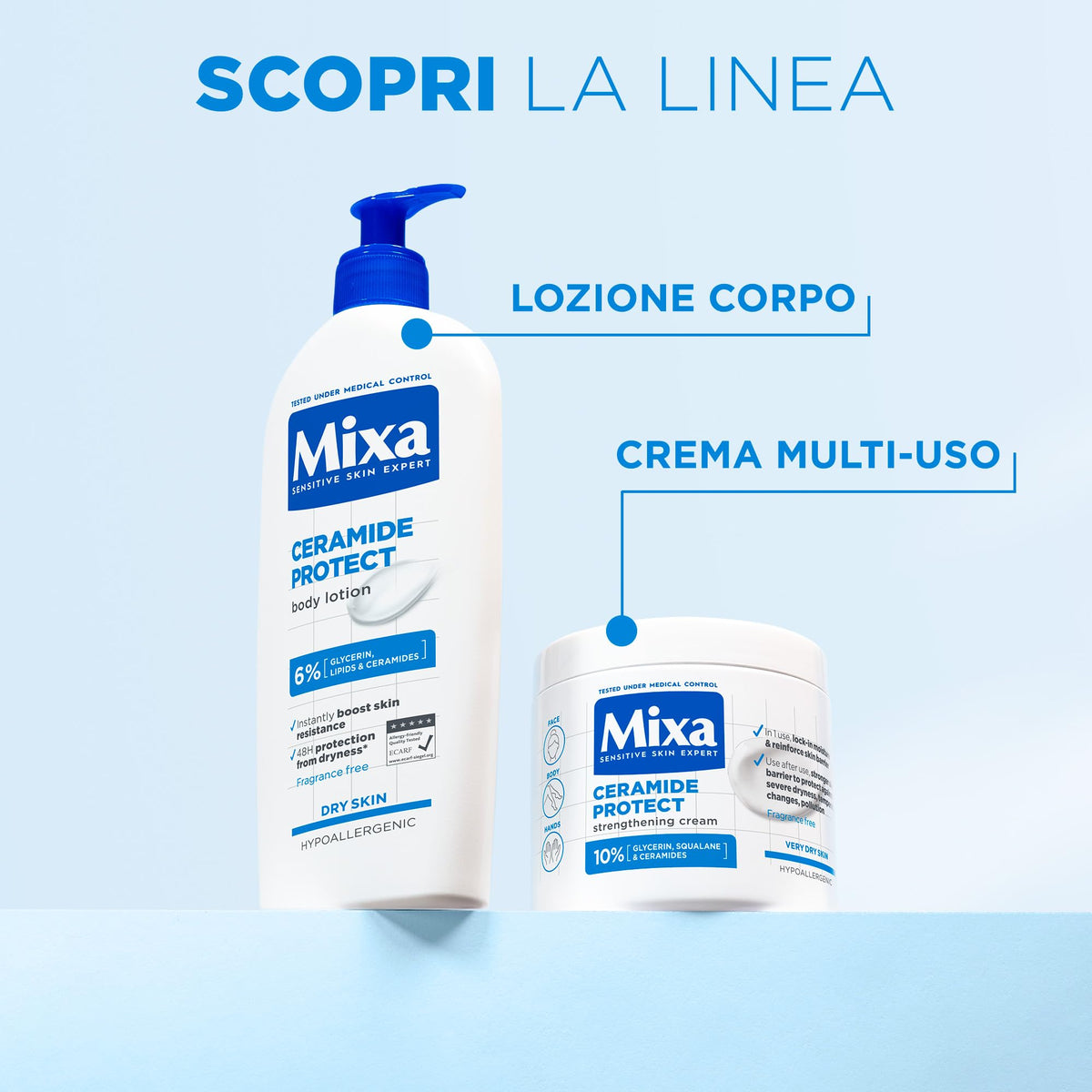 Mixa Ceramide Protect Lozione idratante rinforzante 250 ml