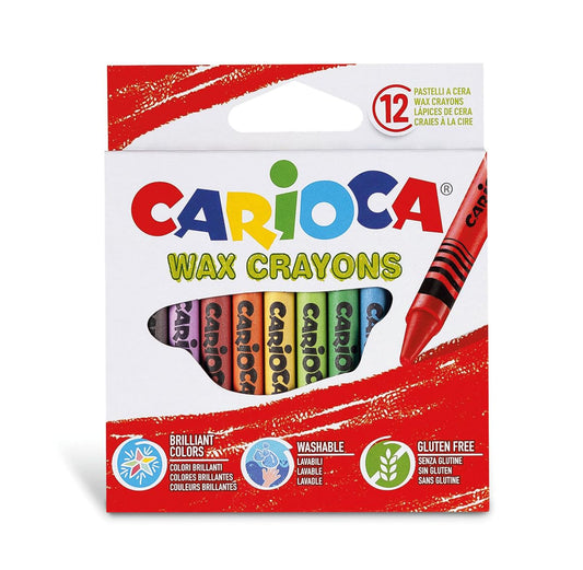 Carioca Pastelli a Cera Lavabili, 12 Pezzi, C4742365