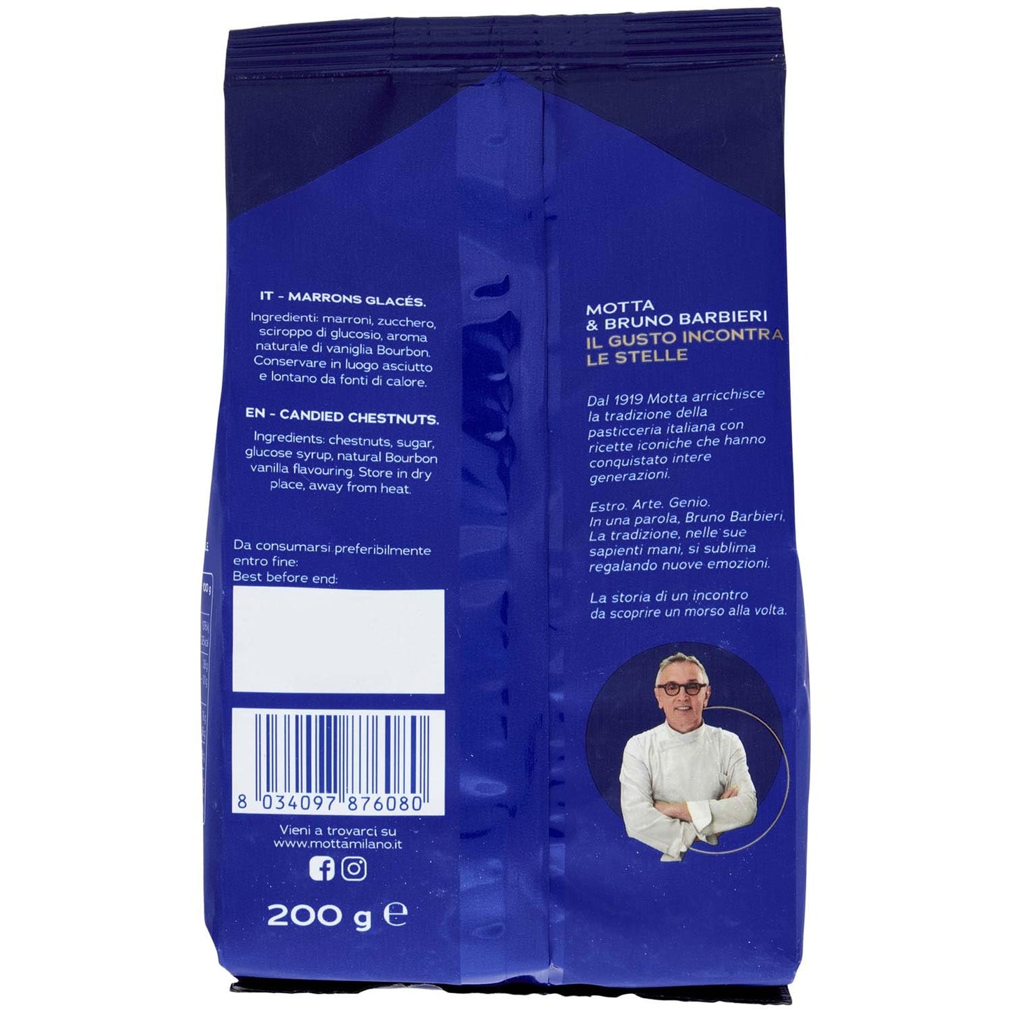 Motta Marroni Italiani Marron Glacé, 200g