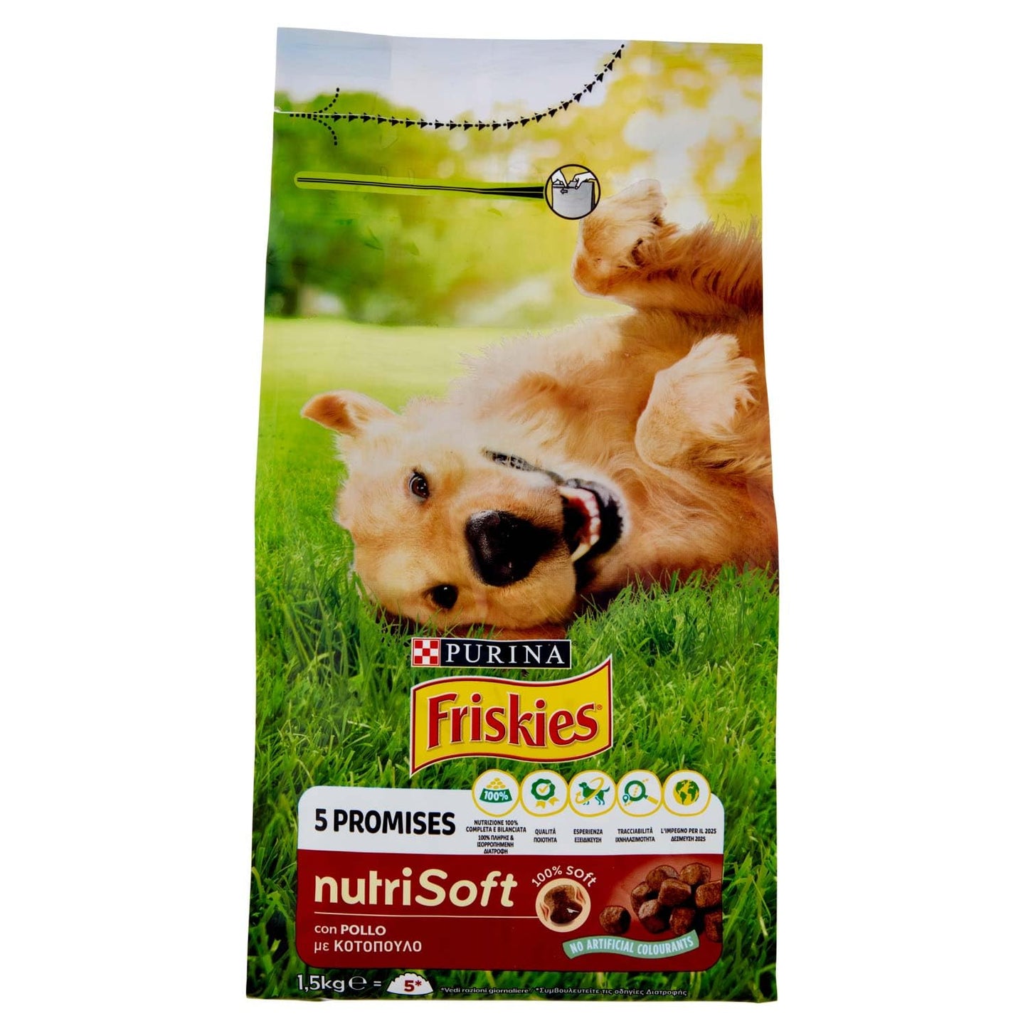 Friskies Cibo Secco per Cani Nutrisoft, Pollo, 1.5kg