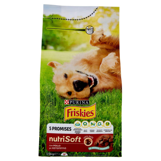 Friskies Cibo Secco per Cani Nutrisoft, Pollo, 1.5kg