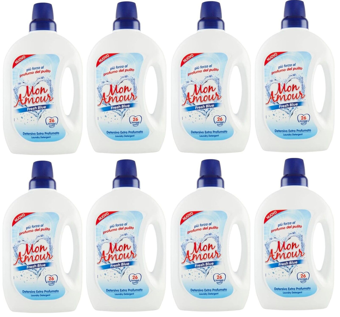 FELCE AZZURRA Mon Amour Fresh Blue Detersivo, detersivo liquido 26 lavaggi, 1,560 l