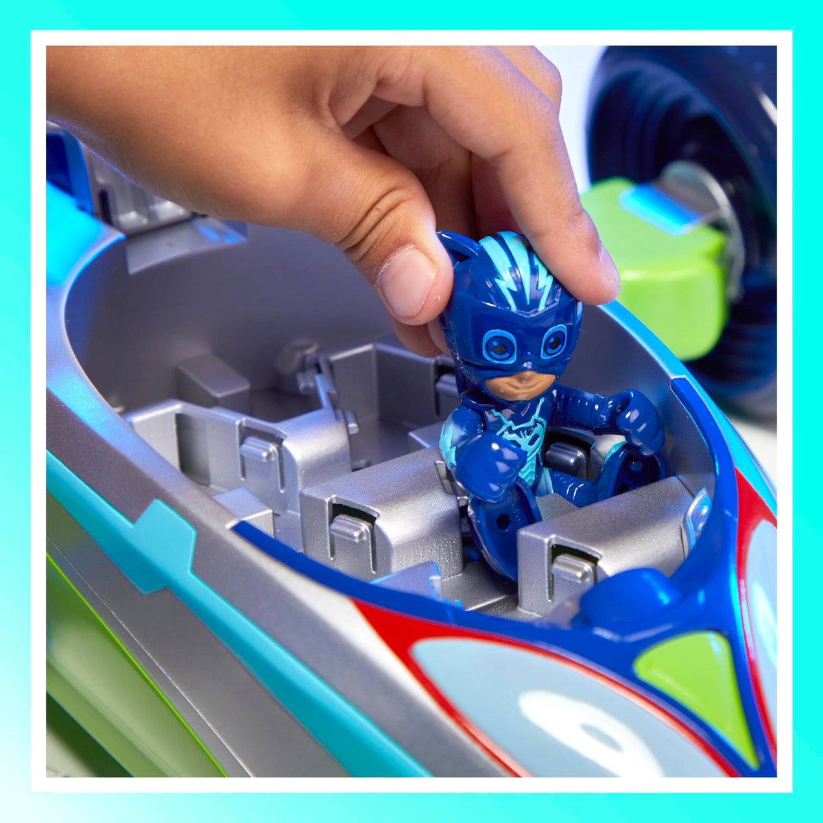PJ Masks: Eroi Super Power, PJ Explo-mobile, veicolo convertibile con 3 modalità, luci e suoni, giocattoli dei Superpigiamini