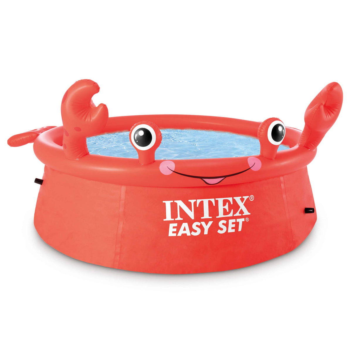 INTEX 26100EH Happy Crab Easy Set - Piscina gonfiabile, 1,8 x 50,8 cm, materiale resistente alle forature, gonfiaggio rapido, capacità 232 galloni, profondità acqua 40,6 cm