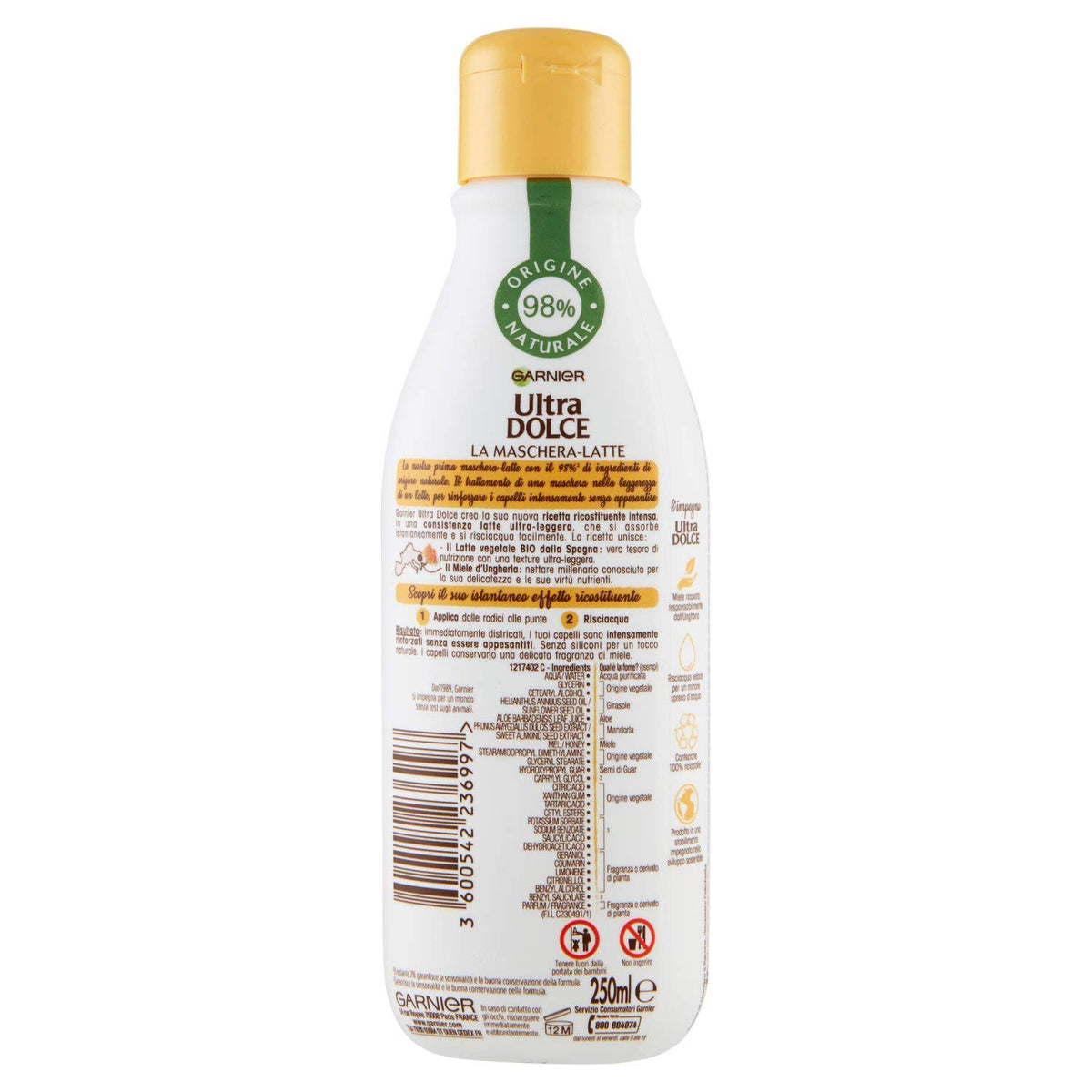 Garnier Ultra Dolce Balsamo Latte Miele, 250ml