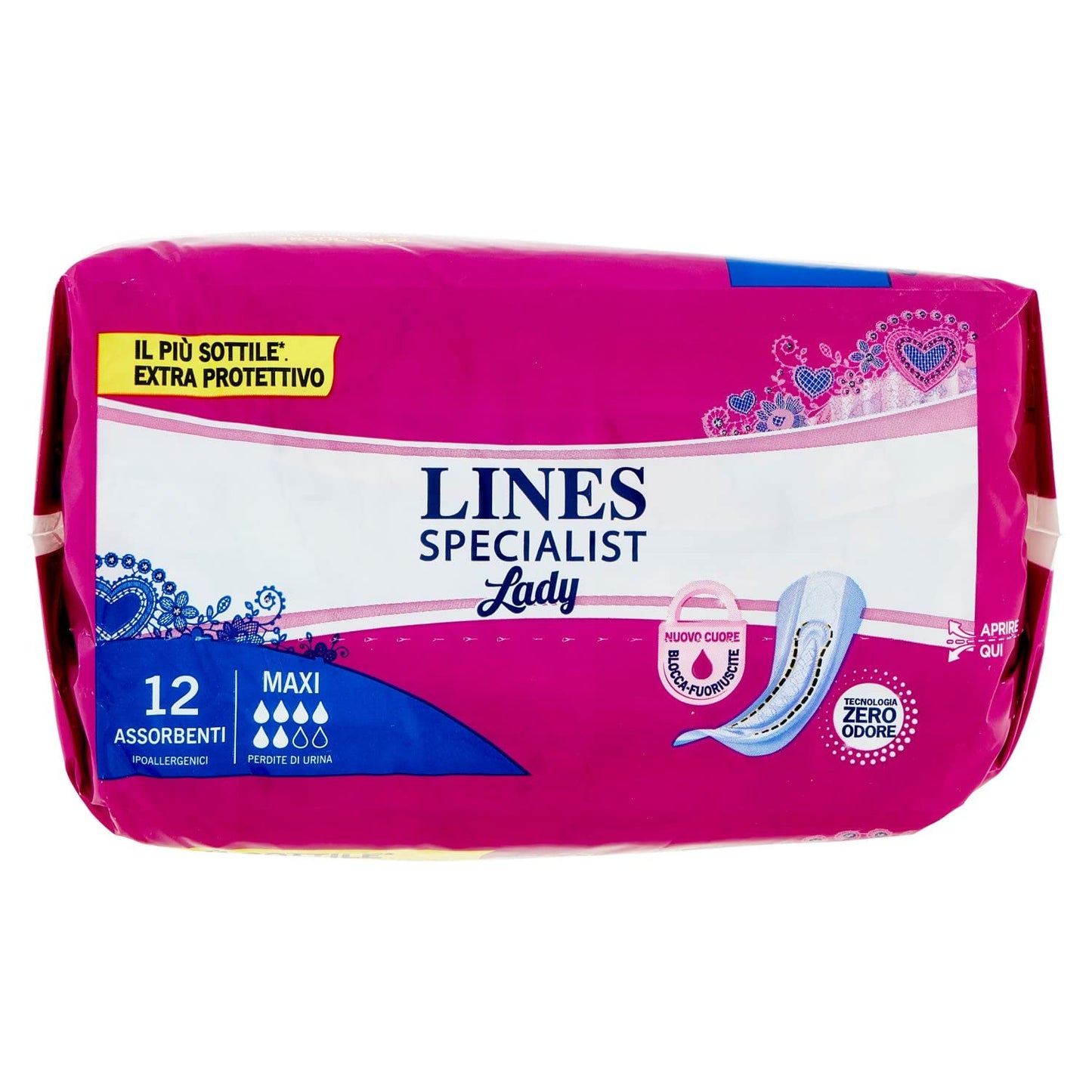 Lines Specialist Assorbenti per Urina Maxi, Confezione da 12