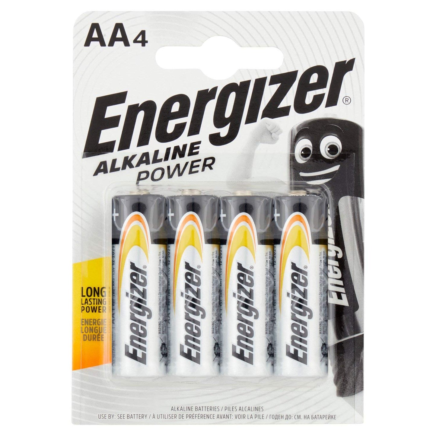 Energizer AA/LR6 Alcalina Classica Batteria, 1.5 V, 4 Pezzi