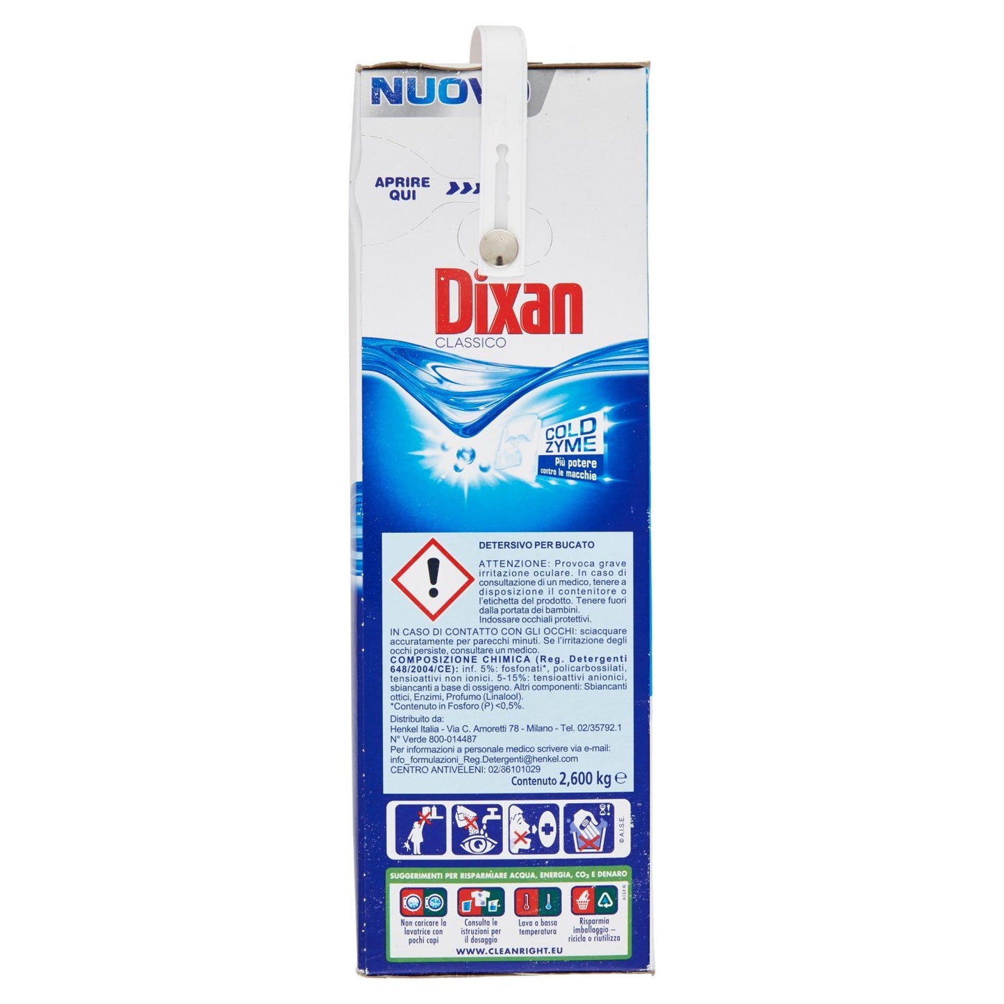 DIXAN 1 x Fustone Classico 40 Misurini 2600 Grammi - Protezione per l'incontinenza - Adult Incontinence Underwear - Prodotto per la pulizia - Protector di Incontinenza - 1 pezzo - 29.5735 millilitro