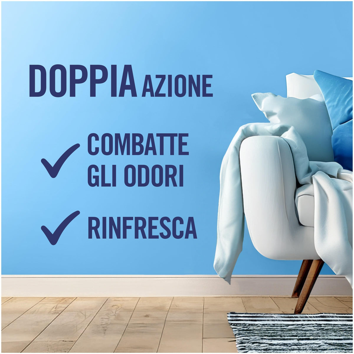 Ambi Pur Deodorante Spray Per Tessuti 385ML Fioritura di Portofino, Combatte Gli Odori Più Ostinati Che Si Insinuano Nei Tessuti E Lascia Una Fresca Fragranza
