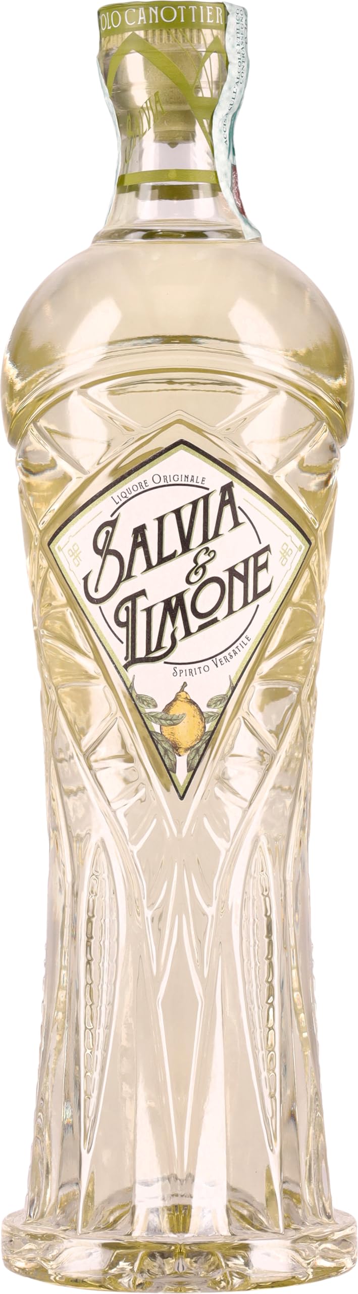 Salvia & Limone, antica ricetta della tradizione piemontese, digestivo, infuso, da consumare freddo o caldo, bottiglia vintage, idea regalo