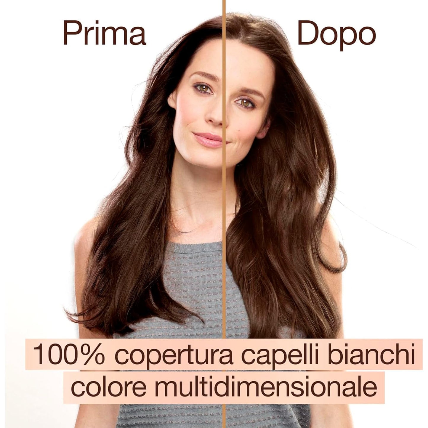 Garnier Good Tinta Colorazione Permanente Fino a 8 Settimane Colore Brillante e Luminoso Copre il 100% dei Capelli Bianchi Formula Vegana Senza Ammoniaca 5.0 Castano Moka