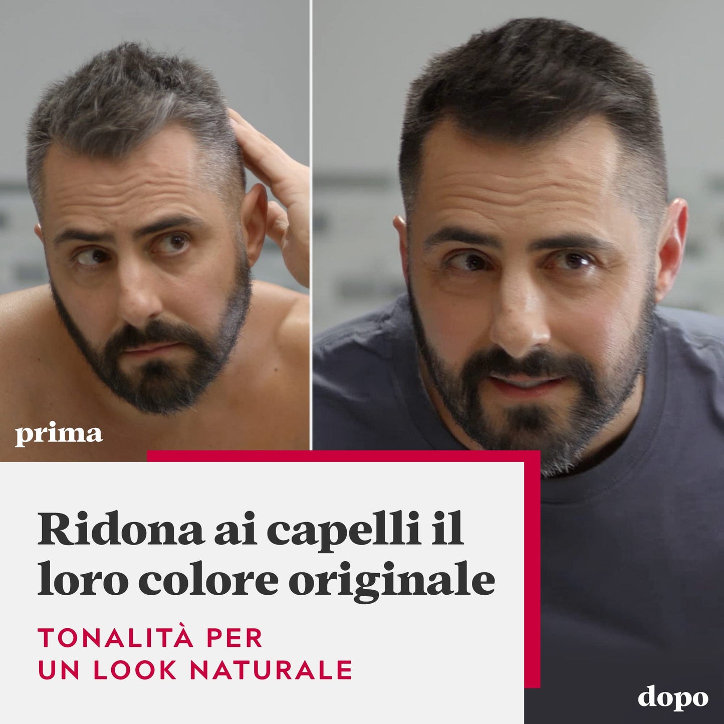Just For Men Colorante In Gel, Tinta Semipermanente Per Capelli Uomo, Senza Ammoniaca, Con Cheratina E Vitamina E Per Capelli Forti, Colore Castano Scuro, H45 (3 Pack)