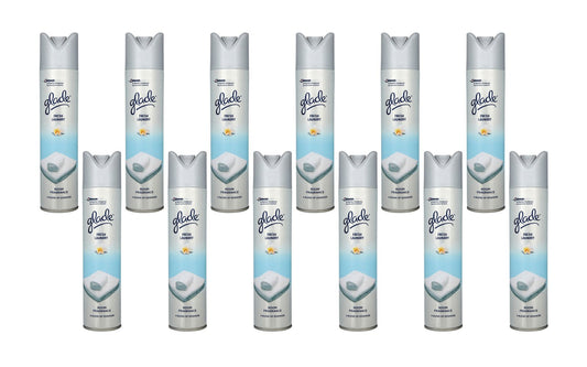 12 X GLADE silver deo spray 300ml Soft Cotton