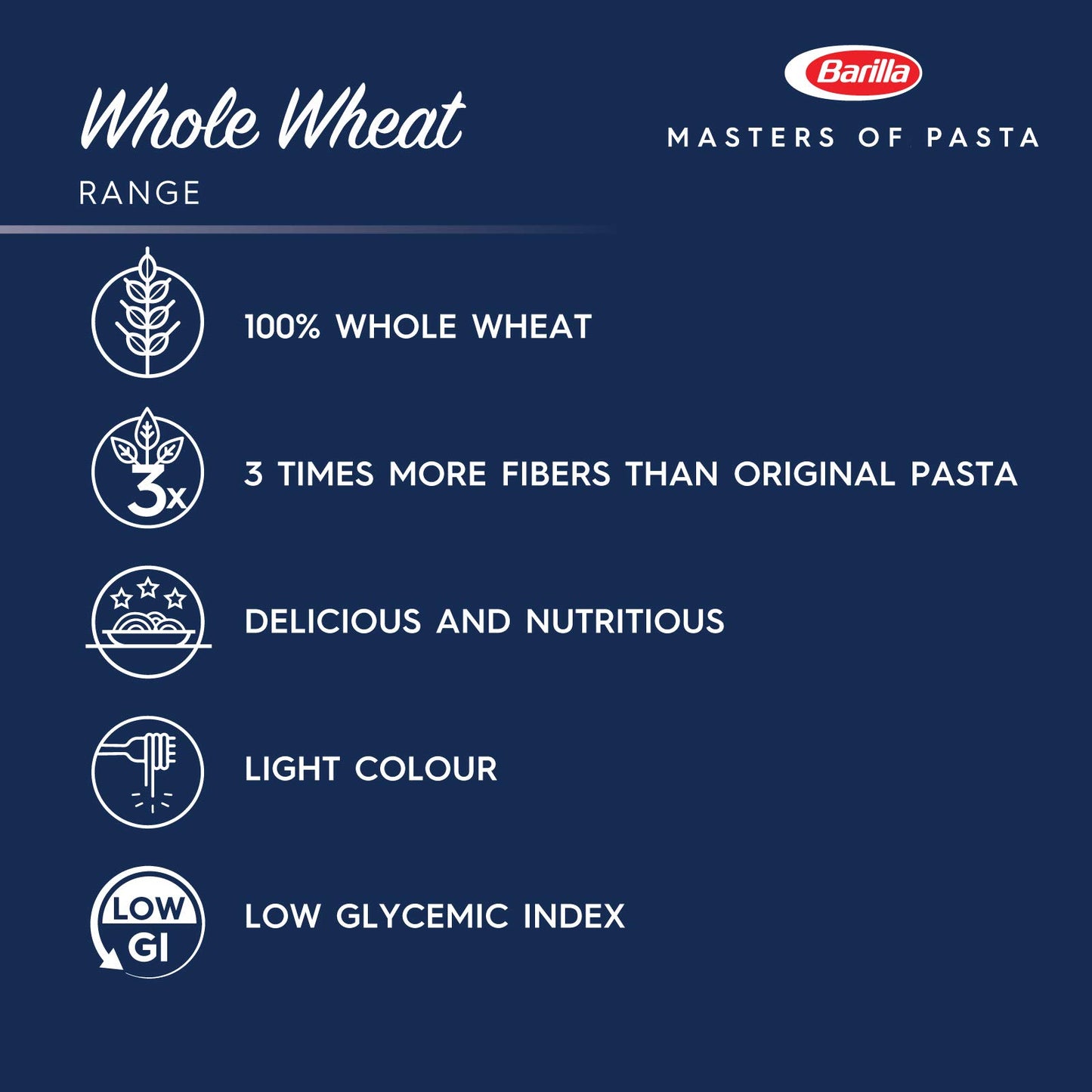 PASTA INTEGRALE BARILLA TORTIGLIONI 500 GR FONTE DI FIBRA NATURALE PRIMO