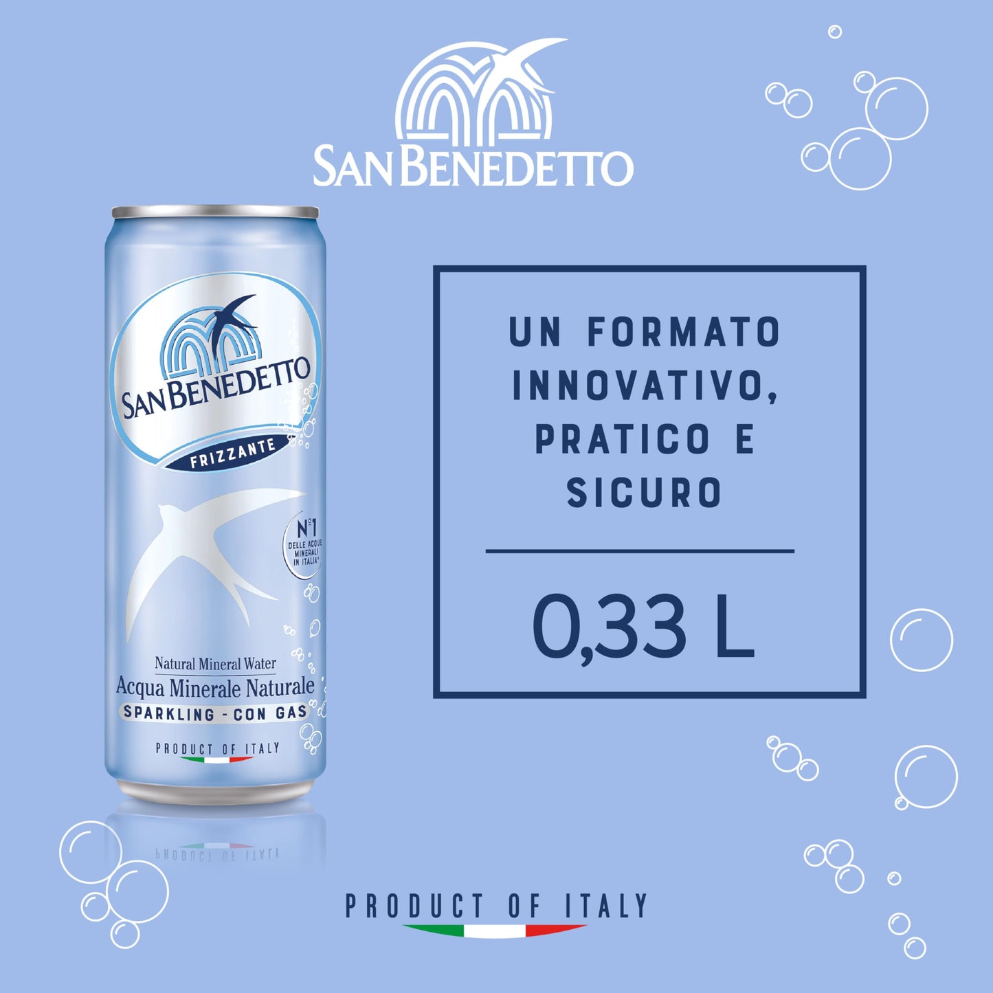 ACQUA LT. 0,33 LATTINA SLEEK (Confezione da 24)