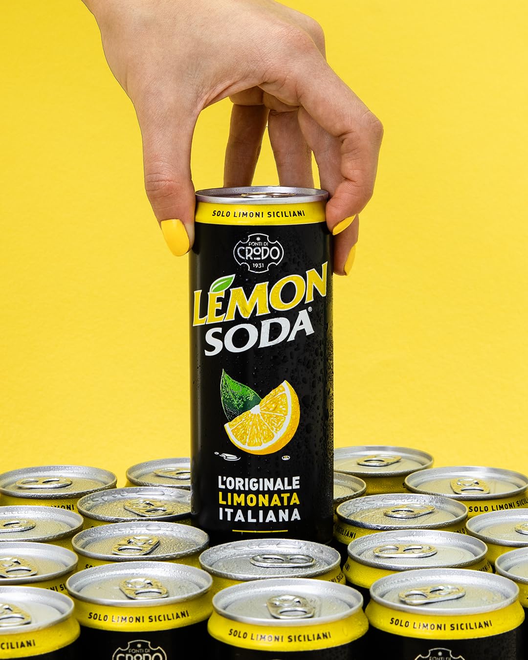 Lemonsoda | Bevanda Gassata al Limone, L'originale Limonata Italiana  33 cl (Confezione da 24)