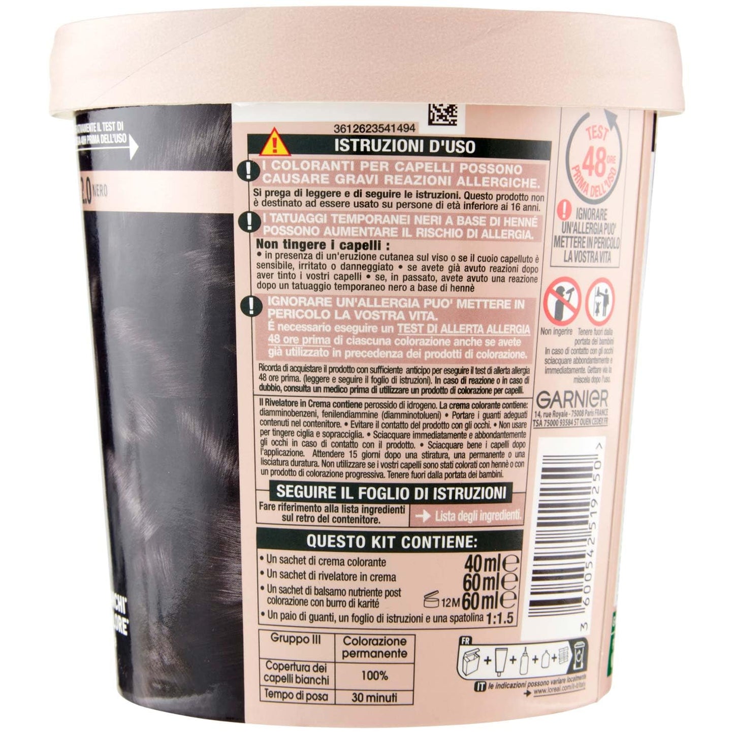 Garnier 1 x capelli mediterranei neri