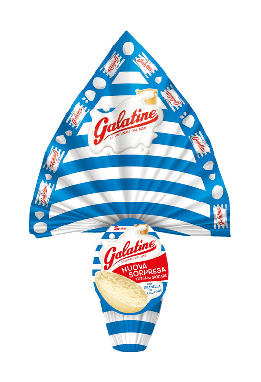 Galatine - Uovo Cioccolato Bianco con Granella di Galatine - 230g