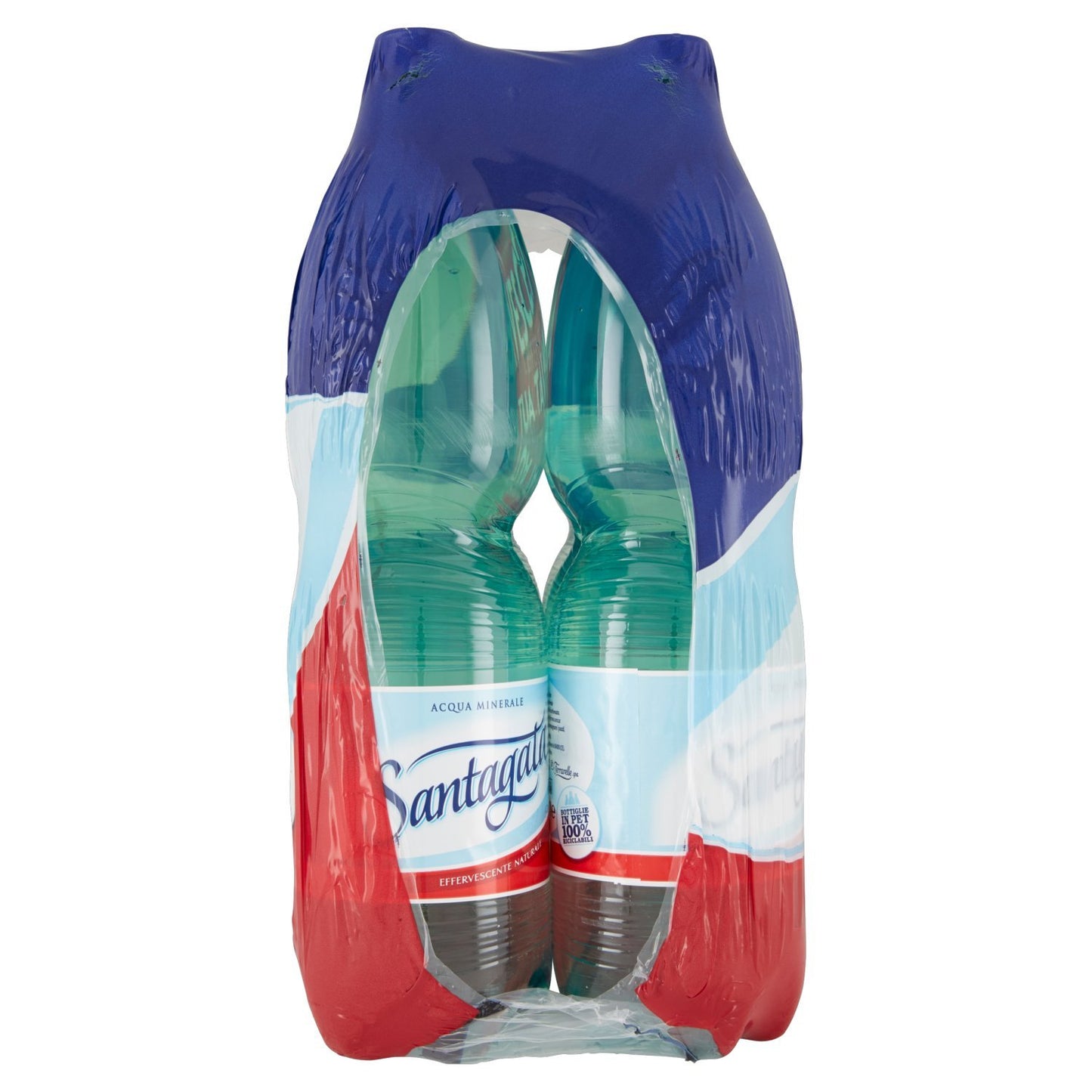 Santagata, Acqua Minerale Effervescente Naturale - 6 Bottiglie da 1.5 Litri