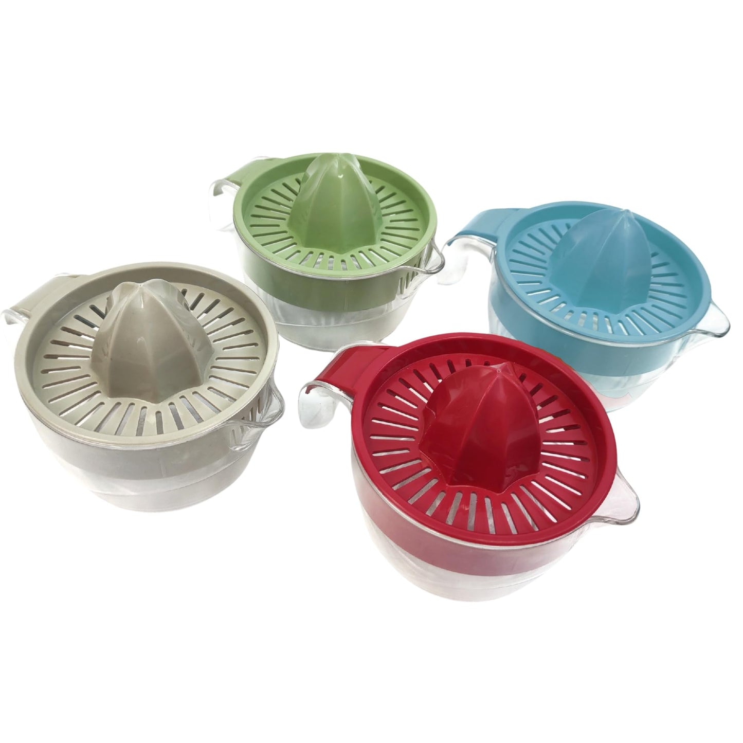 Ecoplast | Spremiagrumi Manuale in Plastica con Vaschetta da 0,6 Litri, Colore Ghiaccio, Made in Italy