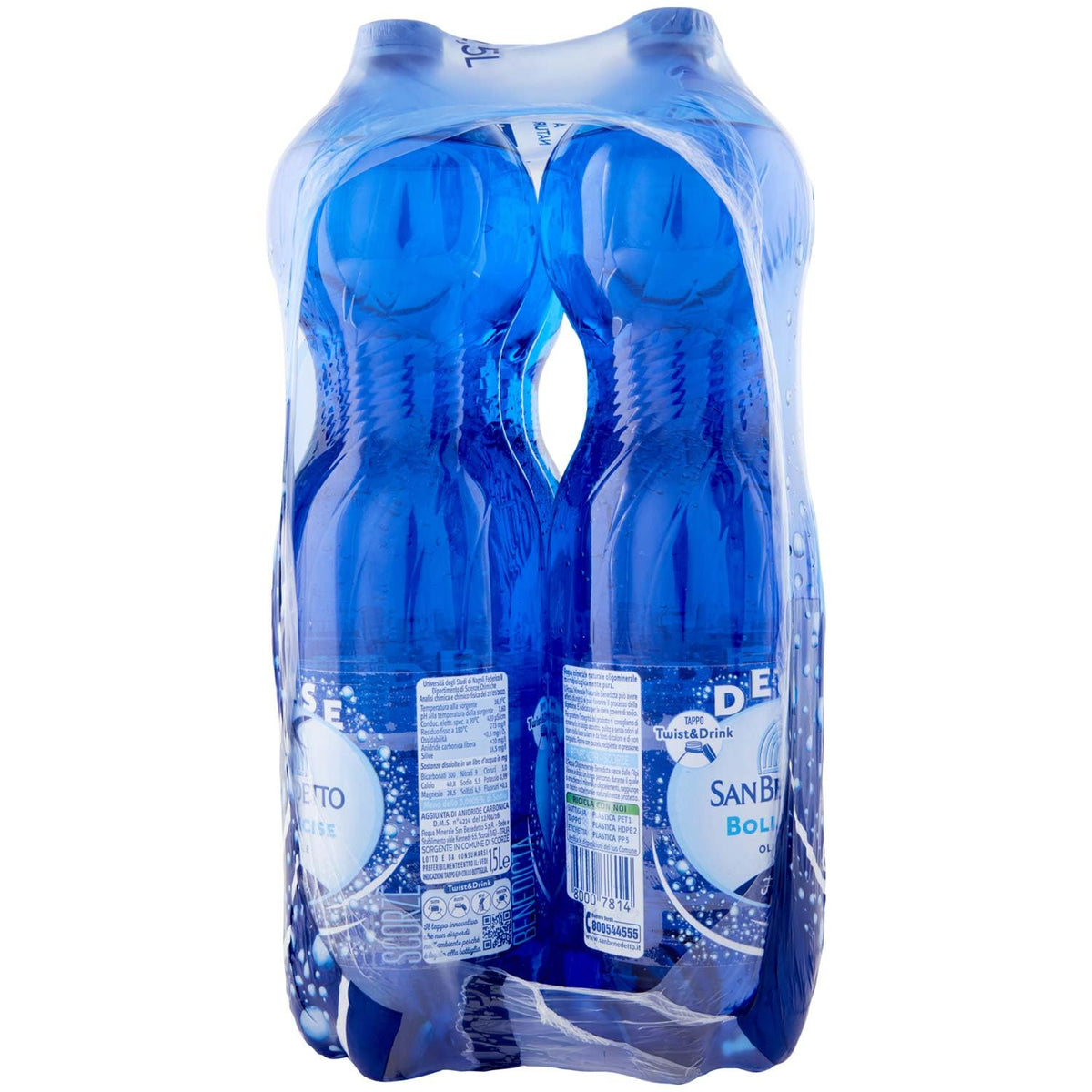 San Benedetto Acqua Frizzante Benedicta - 6 Bottiglie da 1.5 Litri