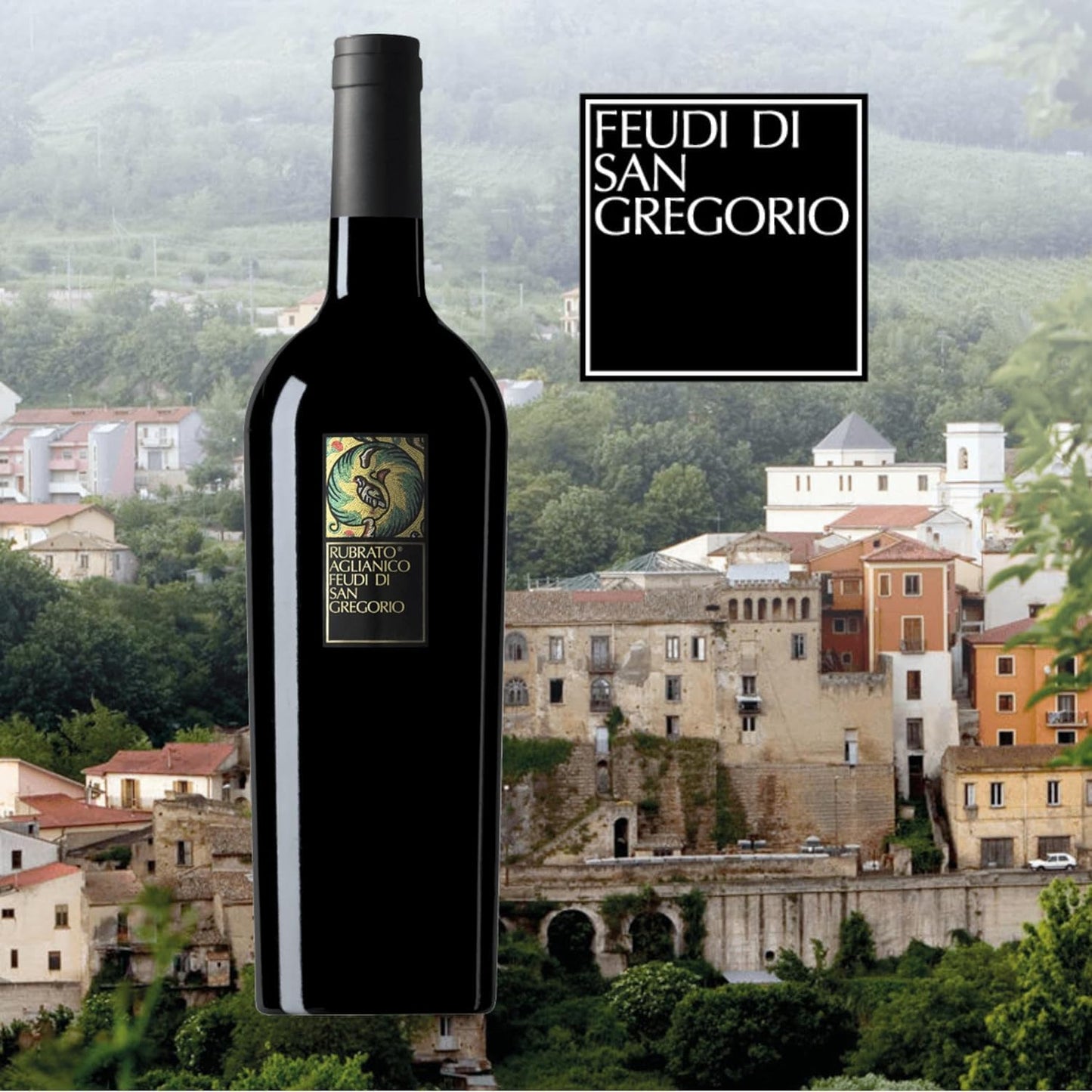 Feudi di San Gregorio | Rubrato Vino Rosso Irpinia Aglianico Annata 2021 | Confezione da 3 Bottiglie da 375ml